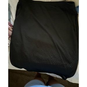 Thalia - Black Ribbed Skirt